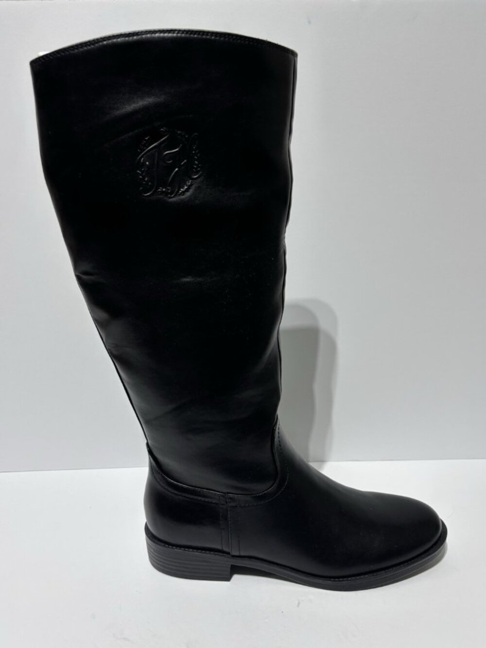 Tommy Hilfiger Black Knee-High Riding Boots